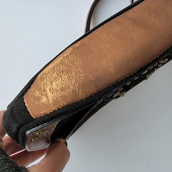 Couture Donald J Pliner Suede Leather Handbag Made in the Mountains of Italy - Picture 10 of 16